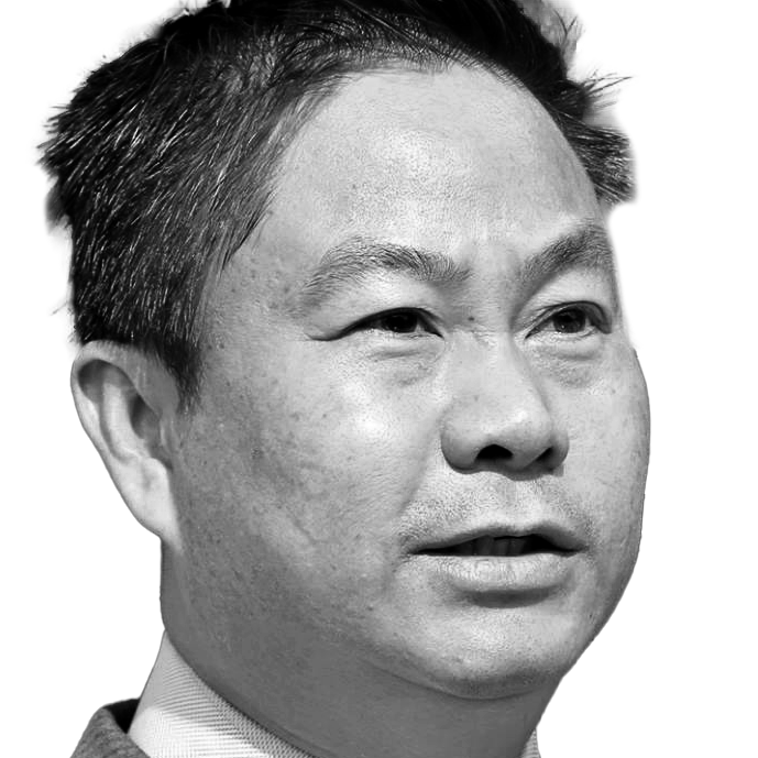 Black and white portrait of Choeung Theanseng